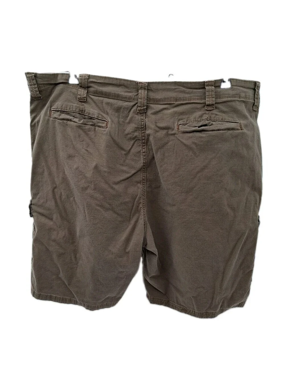 Wrangler Authentic Cargo Shorts Mens 42 Tan Utility Outdoor Hiking Khaki Work